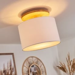 Hofstein Akrema Deckenleuchte Schwarz, Braun, 1-flammig -Bürolampen Verkäufe akrema deckenleuchte h3443927 10