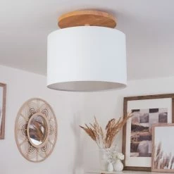 Hofstein Akrema Deckenleuchte Schwarz, Braun, 1-flammig -Bürolampen Verkäufe akrema deckenleuchte h3443927 11