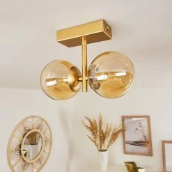 Hofstein Alden Deckenleuchte Messing, 2-flammig -Bürolampen Verkäufe alden deckenleuchte h3433638 10