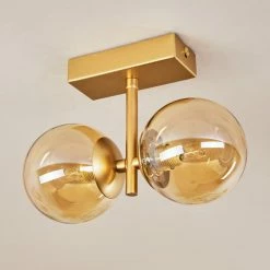 Hofstein Alden Deckenleuchte Messing, 2-flammig -Bürolampen Verkäufe alden deckenleuchte h3433638 7