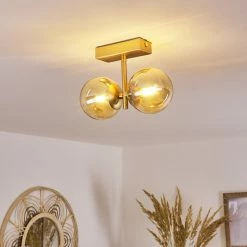 Hofstein Alden Deckenleuchte Messing, 2-flammig -Bürolampen Verkäufe alden deckenleuchte h3433638 8