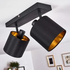 Hofstein Alsen Deckenleuchte Schwarz-Gold, 2-flammig 26 Hofstein Alsen Deckenleuchte Schwarz-Gold, 2-flammig -Bürolampen Verkäufe alsen deckenleuchte h3294000 8