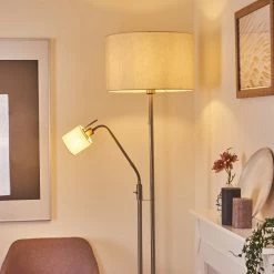 Hofstein Antillo Stehleuchte Nickel-Matt, 2-flammig 24 Hofstein Antillo Stehleuchte Nickel-Matt, 2-flammig -Bürolampen Verkäufe antillo stehleuchte h3414002 11