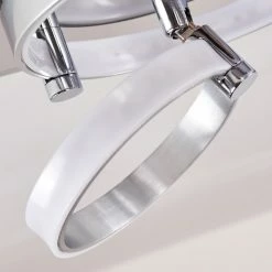 Hofstein Aragno Deckenleuchte LED Nickel-Matt, Chrom, 1-flammig -Bürolampen Verkäufe aragno deckenleuchte h167312 20