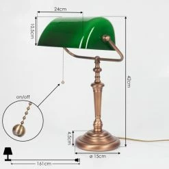 Hofstein Argyle Tischleuchte Bronze, 1-flammig -Bürolampen Verkäufe argyle tischleuchte h3555705 3
