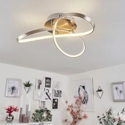 Hofstein Arlena Deckenleuchte LED Nickel-Matt, 1-flammig -Bürolampen Verkäufe arlena deckenleuchte h167299 6