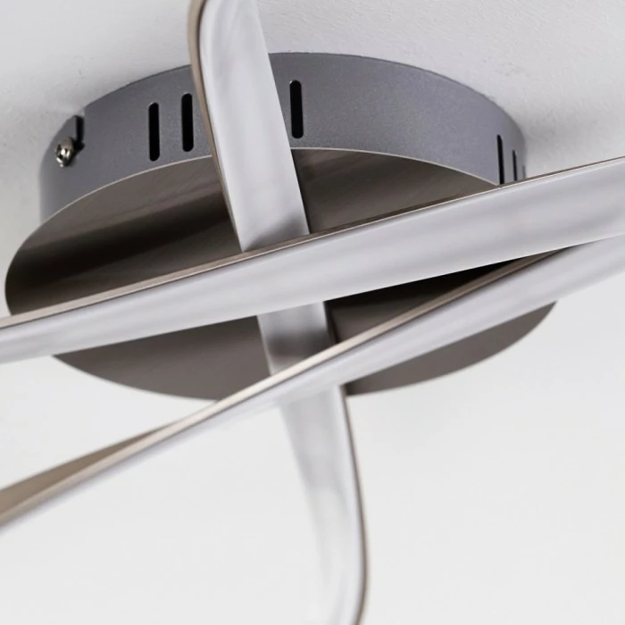 Hofstein Arlena Deckenleuchte LED Nickel-Matt, 1-flammig 15 Hofstein Arlena Deckenleuchte LED Nickel-Matt, 1-flammig – Bild 15