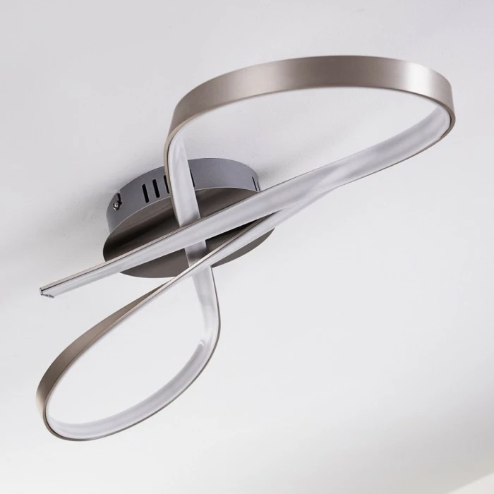 Hofstein Arlena Deckenleuchte LED Nickel-Matt, 1-flammig 17 Hofstein Arlena Deckenleuchte LED Nickel-Matt, 1-flammig – Bild 17