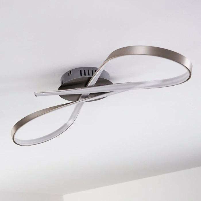 Hofstein Arlena Deckenleuchte LED Nickel-Matt, 1-flammig 18 Hofstein Arlena Deckenleuchte LED Nickel-Matt, 1-flammig – Bild 18