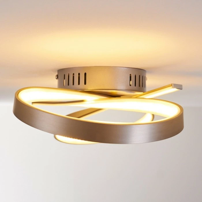 Hofstein Arlena Deckenleuchte LED Nickel-Matt, 1-flammig 20 Hofstein Arlena Deckenleuchte LED Nickel-Matt, 1-flammig – Bild 20