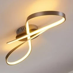 Hofstein Arlena Deckenleuchte LED Nickel-Matt, 1-flammig 26 Hofstein Arlena Deckenleuchte LED Nickel-Matt, 1-flammig -Bürolampen Verkäufe arlena deckenleuchte h167336 2