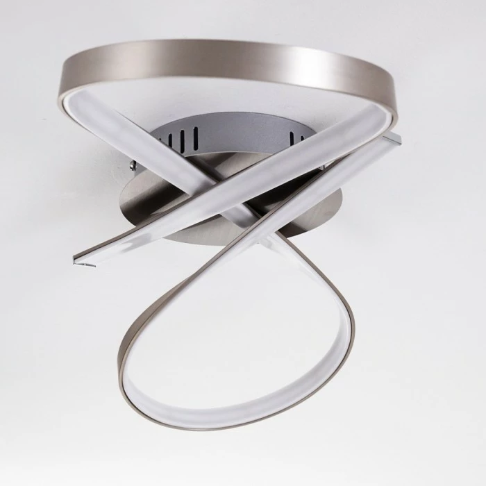 Hofstein Arlena Deckenleuchte LED Nickel-Matt, 1-flammig 24 Hofstein Arlena Deckenleuchte LED Nickel-Matt, 1-flammig – Bild 24