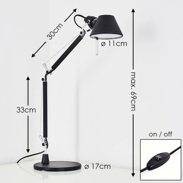Artemide TOLOMEO MICRO Tischleuchte Schwarz, 1-flammig 2 Artemide TOLOMEO MICRO Tischleuchte Schwarz, 1-flammig – Bild 2