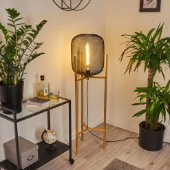 Hofstein Ateponta Stehleuchte Schwarz, Holz hell, 1-flammig -Bürolampen Verkäufe ateponta stehleuchte h3414750 10