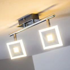 Hofstein Baramita Deckenstrahler LED Chrom, 2-flammig -Bürolampen Verkäufe baramita deckenstrahler h3003015 3