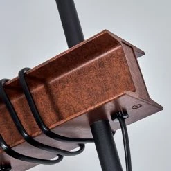 Hofstein Barbengo Stehleuchte Schwarz, Rostfarben, 2-flammig -Bürolampen Verkäufe barbengo stehleuchte h3434895 2