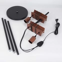 Hofstein Barbengo Stehleuchte Schwarz, Rostfarben, 2-flammig -Bürolampen Verkäufe barbengo stehleuchte h3434895 4