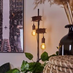 Hofstein Barbengo Stehleuchte Schwarz, Rostfarben, 2-flammig -Bürolampen Verkäufe barbengo stehleuchte h3434895 6