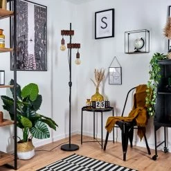 Hofstein Barbengo Stehleuchte Schwarz, Rostfarben, 2-flammig -Bürolampen Verkäufe barbengo stehleuchte h3434895 9