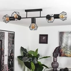 Hofstein Bardhaman Deckenleuchte Schwarz, 5-flammig -Bürolampen Verkäufe bardhaman deckenleuchte h3434574 11