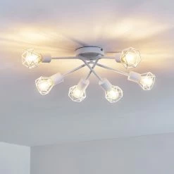 Hofstein Baripada Deckenleuchte Weiß, 6-flammig -Bürolampen Verkäufe baripada deckenleuchte h3322956 15