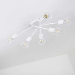 Hofstein Baripada Deckenleuchte Weiß, 6-flammig -Bürolampen Verkäufe baripada deckenleuchte h3322956 16