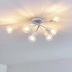 Hofstein Baripada Deckenleuchte Weiß, 6-flammig -Bürolampen Verkäufe baripada deckenleuchte h3322956 17