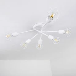 Hofstein Baripada Deckenleuchte Weiß, 6-flammig -Bürolampen Verkäufe baripada deckenleuchte h3322956 3