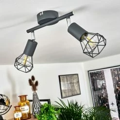 Hofstein Baripada Deckenleuchte Chrom, Grau, 2-flammig -Bürolampen Verkäufe baripada deckenleuchte h3388198 9