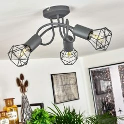 Hofstein Baripada Deckenleuchte Grau, 3-flammig -Bürolampen Verkäufe baripada deckenleuchte h3388204 9