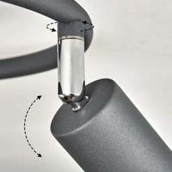 Hofstein Baripada Deckenleuchte Chrom, Anthrazit, 3-flammig -Bürolampen Verkäufe baripada deckenleuchte h3388211 5