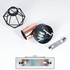 Hofstein Baripada Deckenleuchte Schwarz, Kupferfarben, 1-flammig 18 Hofstein Baripada Deckenleuchte Schwarz, Kupferfarben, 1-flammig -Bürolampen Verkäufe baripada deckenleuchte h3414408 8