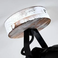 Hofstein Berkeley Deckenleuchte Schwarz, Holz hell, Schwarz-Gold, 1-flammig -Bürolampen Verkäufe berkeley deckenleuchte h3325292 17