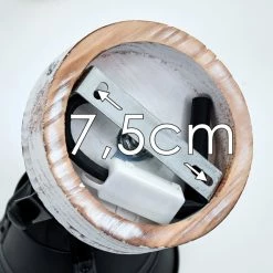 Hofstein Berkeley Deckenleuchte Schwarz, Holz hell, Schwarz-Gold, 1-flammig -Bürolampen Verkäufe berkeley deckenleuchte h3325292 20