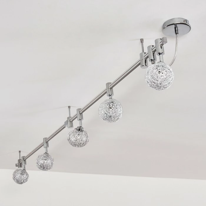 Hofstein Bernex Deckenleuchte Chrom, 5-flammig 13 Hofstein Bernex Deckenleuchte Chrom, 5-flammig – Bild 13