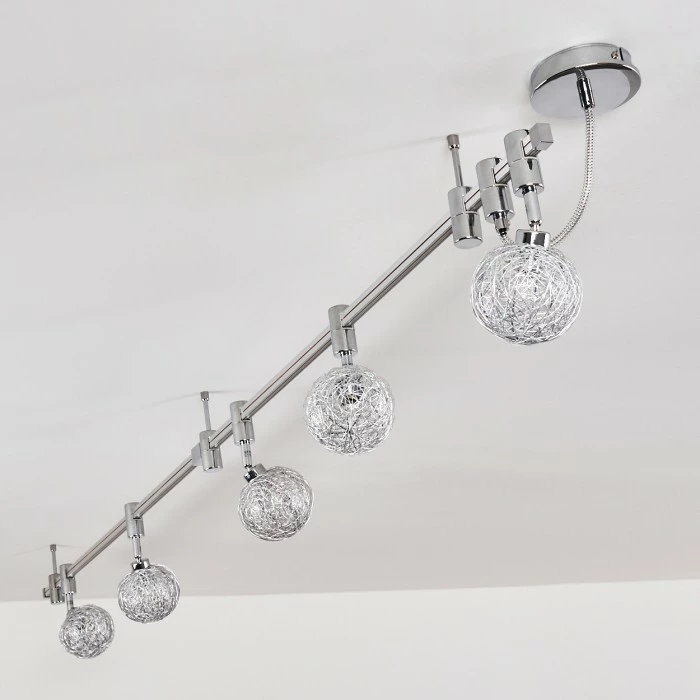 Hofstein Bernex Deckenleuchte Chrom, 5-flammig 5 Hofstein Bernex Deckenleuchte Chrom, 5-flammig – Bild 5