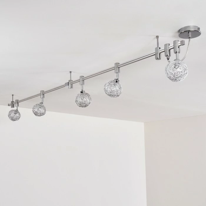 Hofstein Bernex Deckenleuchte Chrom, 5-flammig 6 Hofstein Bernex Deckenleuchte Chrom, 5-flammig – Bild 6