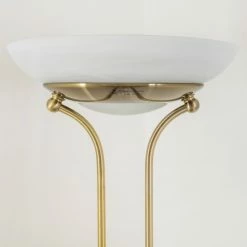 Hofstein Biot Deckenfluter LED Altmessing, 2-flammig -Bürolampen Verkäufe biot deckenfluter h165424 3