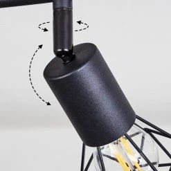 Hofstein Borio Deckenleuchte Schwarz, Braun, 2-flammig -Bürolampen Verkäufe borio deckenleuchte h3410394 2