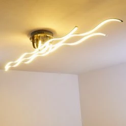 Hofstein Bovino Deckenleuchte LED Nickel-Matt, 1-flammig -Bürolampen Verkäufe bovino deckenleuchte h167992 14