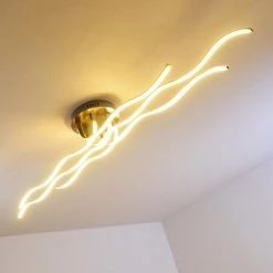 Hofstein Bovino Deckenleuchte LED Nickel-Matt, 1-flammig -Bürolampen Verkäufe bovino deckenleuchte h167992 24