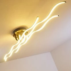 Hofstein Bovino Deckenleuchte LED Nickel-Matt, 1-flammig -Bürolampen Verkäufe bovino deckenleuchte h167992 3