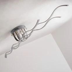 Hofstein Bovino Deckenleuchte LED Nickel-Matt, 1-flammig -Bürolampen Verkäufe bovino deckenleuchte h167992 4