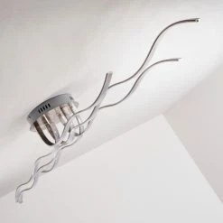 Hofstein Bovino Deckenleuchte LED Nickel-Matt, 1-flammig -Bürolampen Verkäufe bovino deckenleuchte h167992 7
