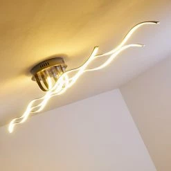 Hofstein Bovino Deckenleuchte LED Nickel-Matt, 1-flammig -Bürolampen Verkäufe bovino deckenleuchte h167992 8