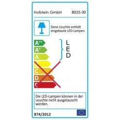 Hofstein Brescia Deckenleuchte LED Chrom, 1-flammig -Bürolampen Verkäufe brescia deckenleuchte 8025 30 5