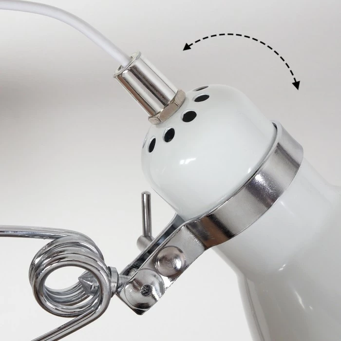 Hofstein Brienz Klemmleuchte Chrom, 1-flammig 6 Hofstein Brienz Klemmleuchte Chrom, 1-flammig – Bild 6