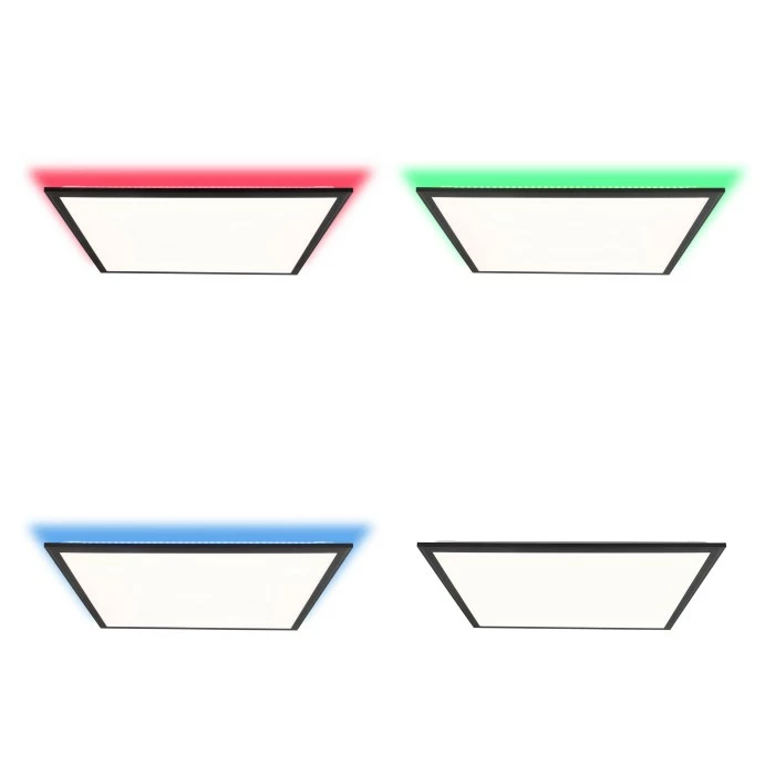 Brilliant Leuchten Brilliant Allie Deckenpanel LED Schwarz, 1-flammig, Fernbedienung 7 Brilliant Leuchten Brilliant Allie Deckenpanel LED Schwarz, 1-flammig, Fernbedienung – Bild 7