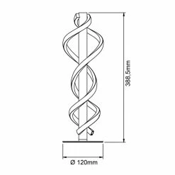 Brilliant Leuchten Brilliant Amalie Tischleuchte LED Schwarz, 1-flammig -Bürolampen Verkäufe brilliant amalie tischleuchte g94538 06 7