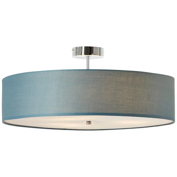 Brilliant Leuchten Brilliant Andria Deckenleuchte Blau, Chrom, 3-flammig 1 Brilliant Leuchten Brilliant Andria Deckenleuchte Blau, Chrom, 3-flammig